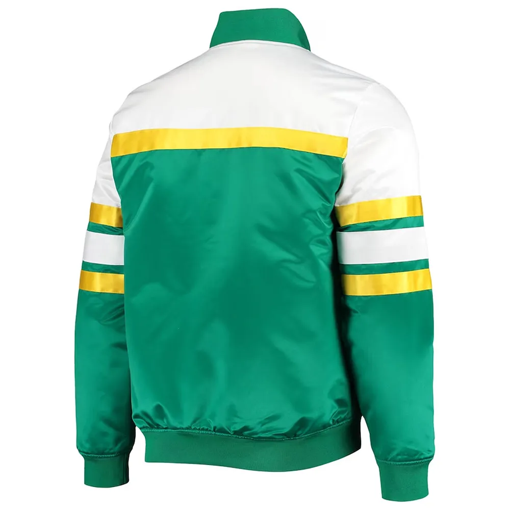 order now Green Seattle Supersonics Special Script Satin Jacket