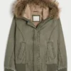 order now Hollister Faux Fur-Lined Bomber Jacket