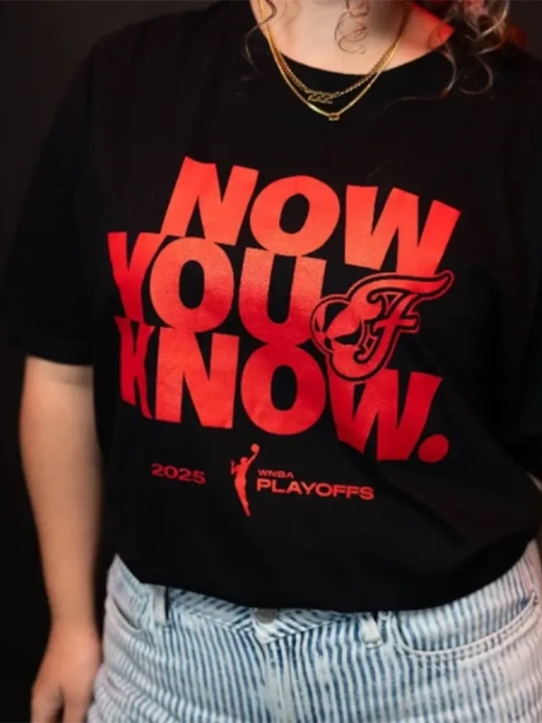 order now Indiana Fever 2025 WNBA Now You Know Playoff T-Shirt