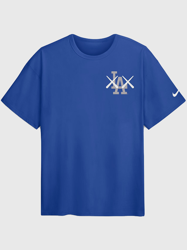 order now LA Dodgers Nike x KAWS Royal Elevated Max90 T-Shirt