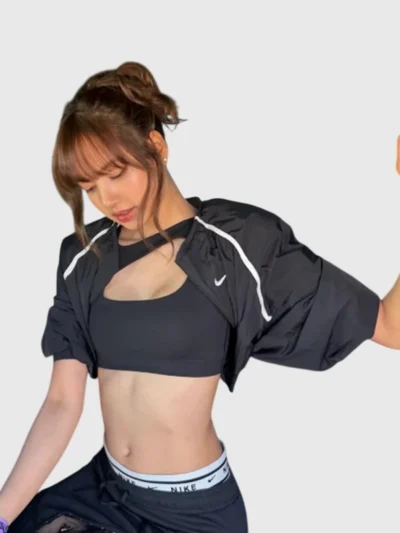 LALALISA Nike Crop Jacket