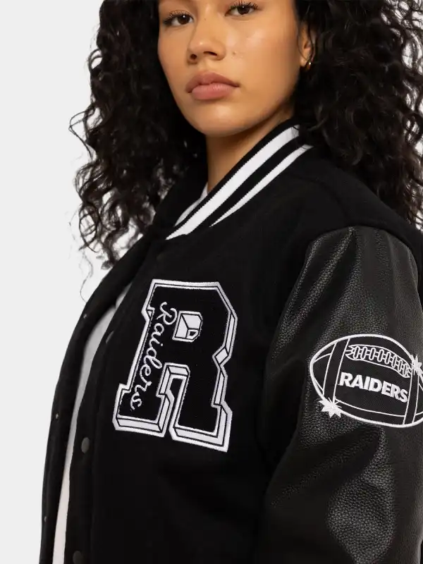 order now Los Angeles Raiders World Champs Varsity Jacket