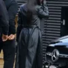 order now Michelle Saniei LA Street Style 2026 Leather Trench Coat