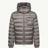 order now Moncler Hooded Quilted Brown Down Puffer Jacket