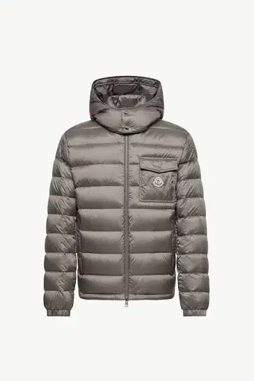 order now Moncler Hooded Quilted Brown Down Puffer Jacket
