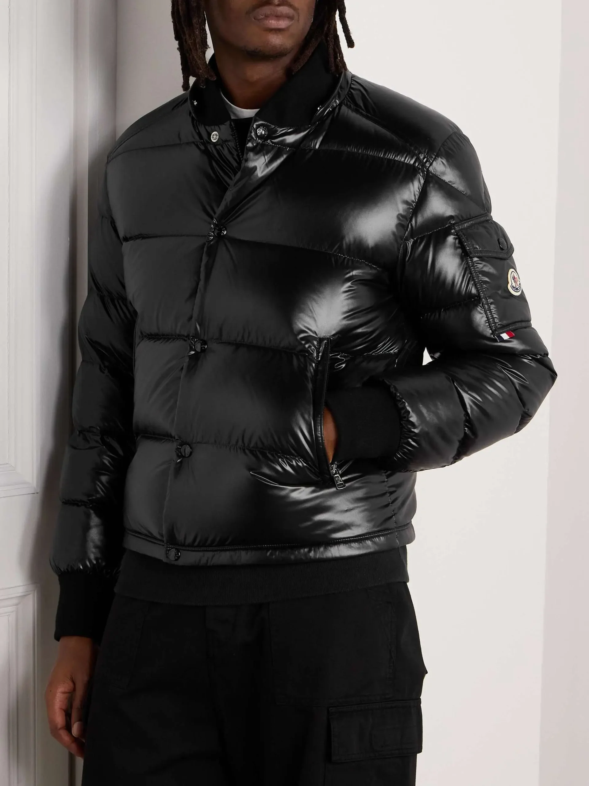 order now Moncler Maljasset Slim-Fit Quilted Hooded Down Jacket