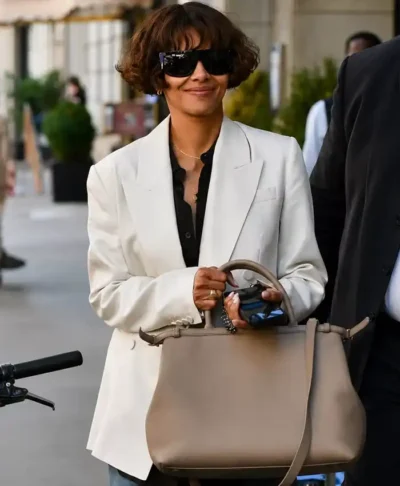 order now NYC 2026 Halle Berry White Blazer