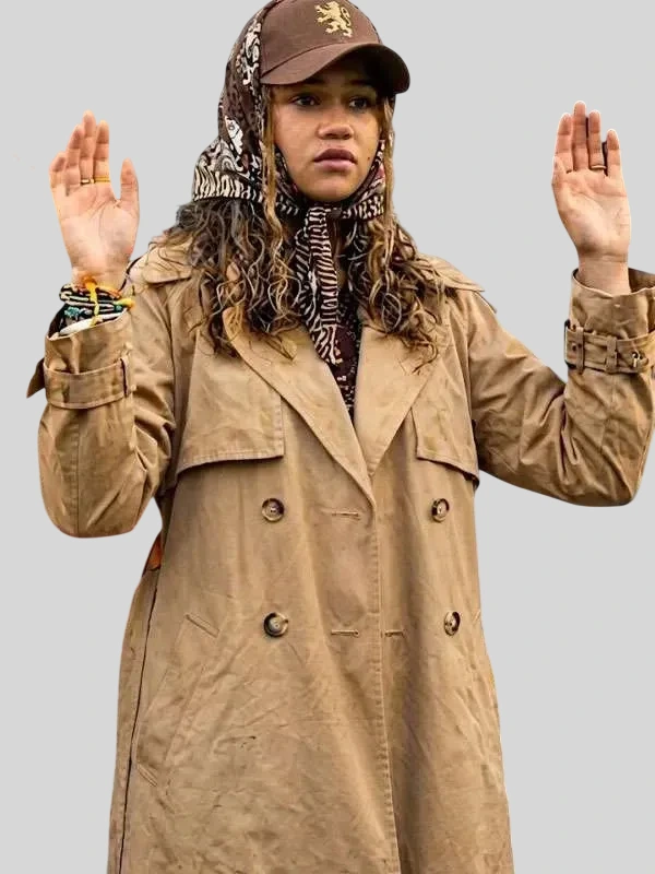 Outer Banks Kiara Carrera S5 Trench Coat - Image 5