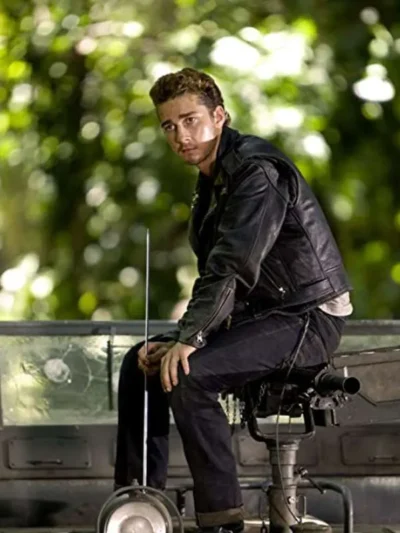 order now Shia LaBeouf Indiana Jones 4 Black Leather Jacket