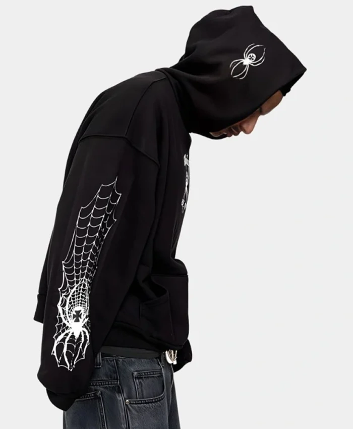 order now Spider Crest Black Hoodie