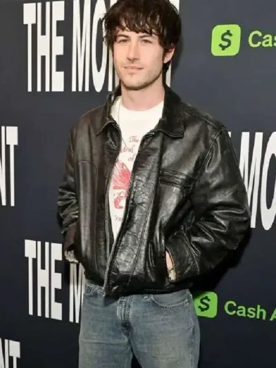 order now The Moment 2026 Dylan Minnette Leather Jacket