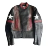 order now The Voice S28 Kenny Iko Star Patch Leather Jacket