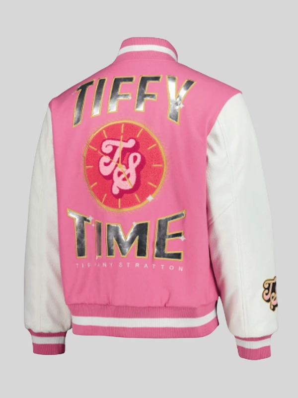 order now Tiffy Fanatics Fest NYC 2026 Pink Varsity Jacket