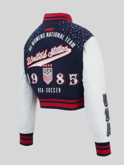 order now US Soccer WNT Legacy Wool Varsity Jacket