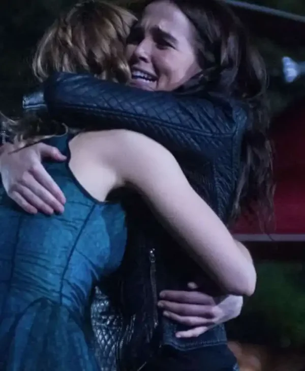 Vampire Academy Zoey Deutch Quilted Leather Jacket - Image 3