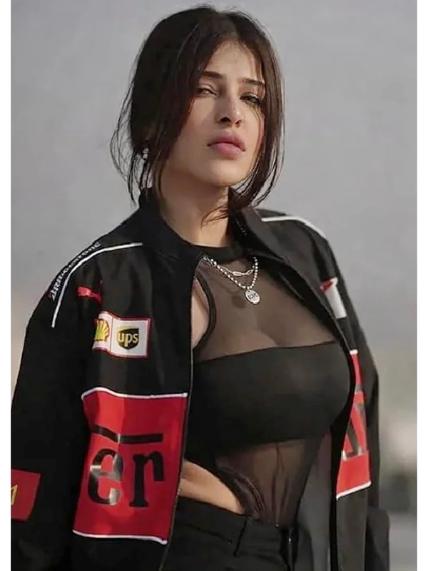 order now Zyrox Black F1 Racing Streetwear Jacket