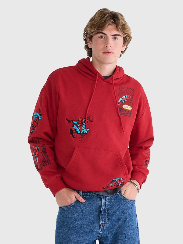 order nowMarvel Aéropostale Spider-Man Comic Boxy Hoodie