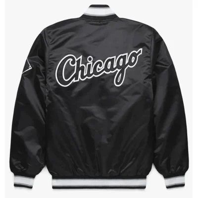 shop Chicago White Sox Black Bomber Jacket