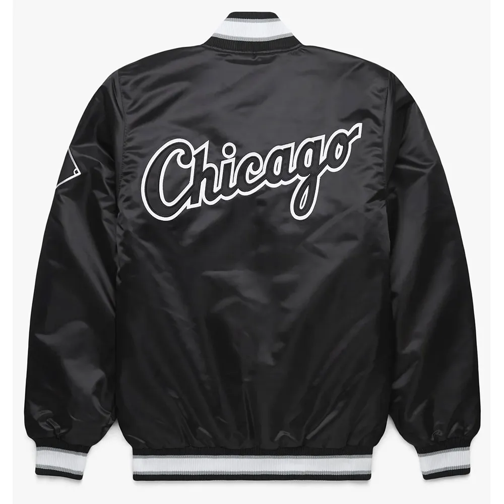 shop Chicago White Sox Black Bomber Jacket