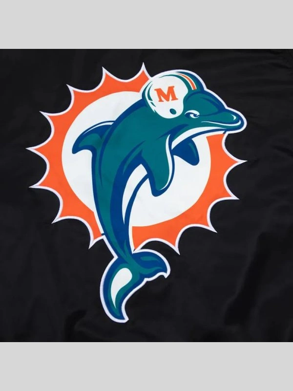 shop Miami Dolphins Aqua Bomber Jacket