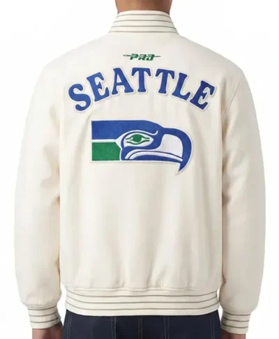 shop NFL Seattle Seahawks 2026 Cream Varsity Jacket
