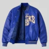 shop New York Knicks Chrome Hearts Varsity Jacket