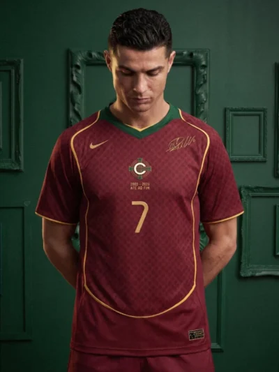 shop Nike Cristiano Ronaldo Last Dance Maroon Jersey