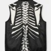 shop RARE Vilanto Skeleton Leather Vest Jacket