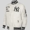 shop Retro New York Yankees Satin Varsity Jacket