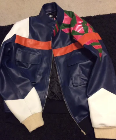 shop SING 2 Porsha Crystal Leather Jacket
