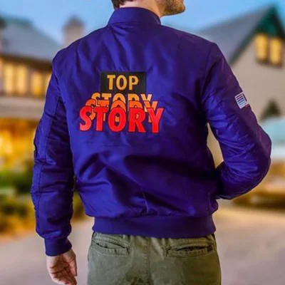shop Scream Kenny Top Story Crew Bomber Jacket