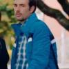 shop Sebastian Mart nez Until Money Do Us Part Blue Puffer Jacket