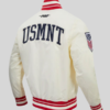 shop US Soccer MNT Classic Chenille Satin Varsity Jacket