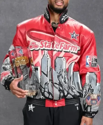 shop WNBA 3-Point Contest Champion Leather Jacket