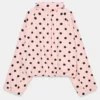 shop Women’s Zara Polka Dot Jacket In Pink