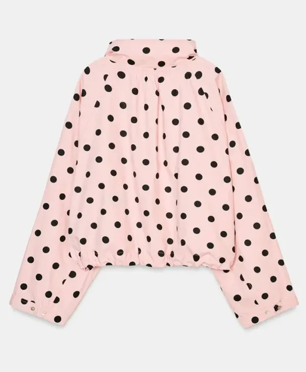 shop Women’s Zara Polka Dot Jacket In Pink