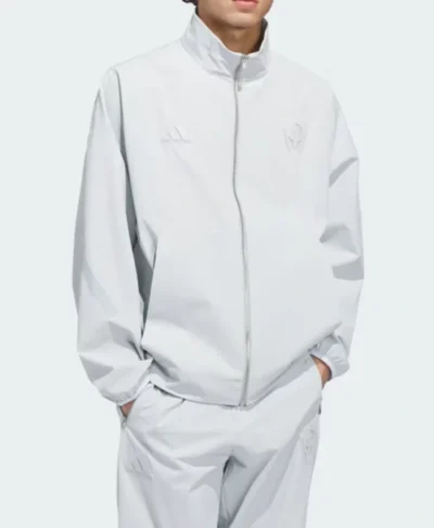 shop now Adidas Mahomes ZNE Too Cold Woven Track Jacket