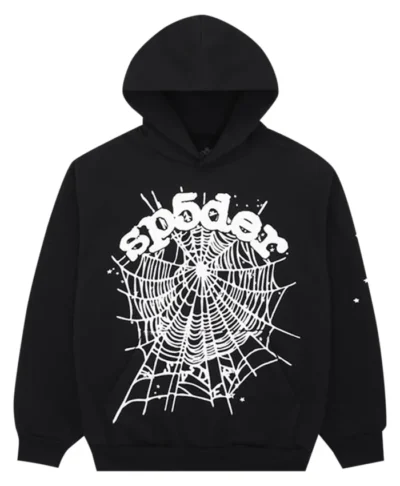 shop now Black And White Sp5der Hoodie
