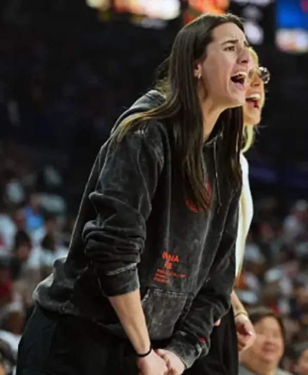 shop now Caitlin Clark WNBA 2025 Playoffs Semifinal Black Hoodie