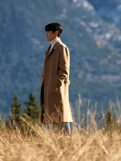 shop now Can This Love Be Translated Kim Seon-ho Brown Wool Coat