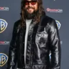 shop now CinemaCon Jason Momoa Black Leather Jacket
