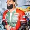 shop now Eladio Carrion JDM Vanson Leather Racing Jacket
