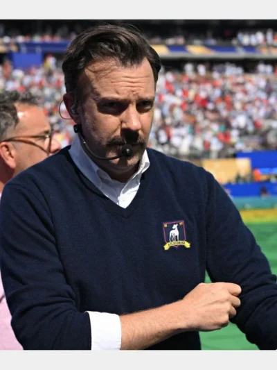 shop now FIFA World Cup Halftime Show Jason Sudeikis Ted Lasso Sweater
