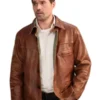 shop now Found S02 Brett Dalton Brown Leather Jacket