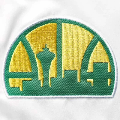 shop now Green Seattle Supersonics Special Script Satin Jacket