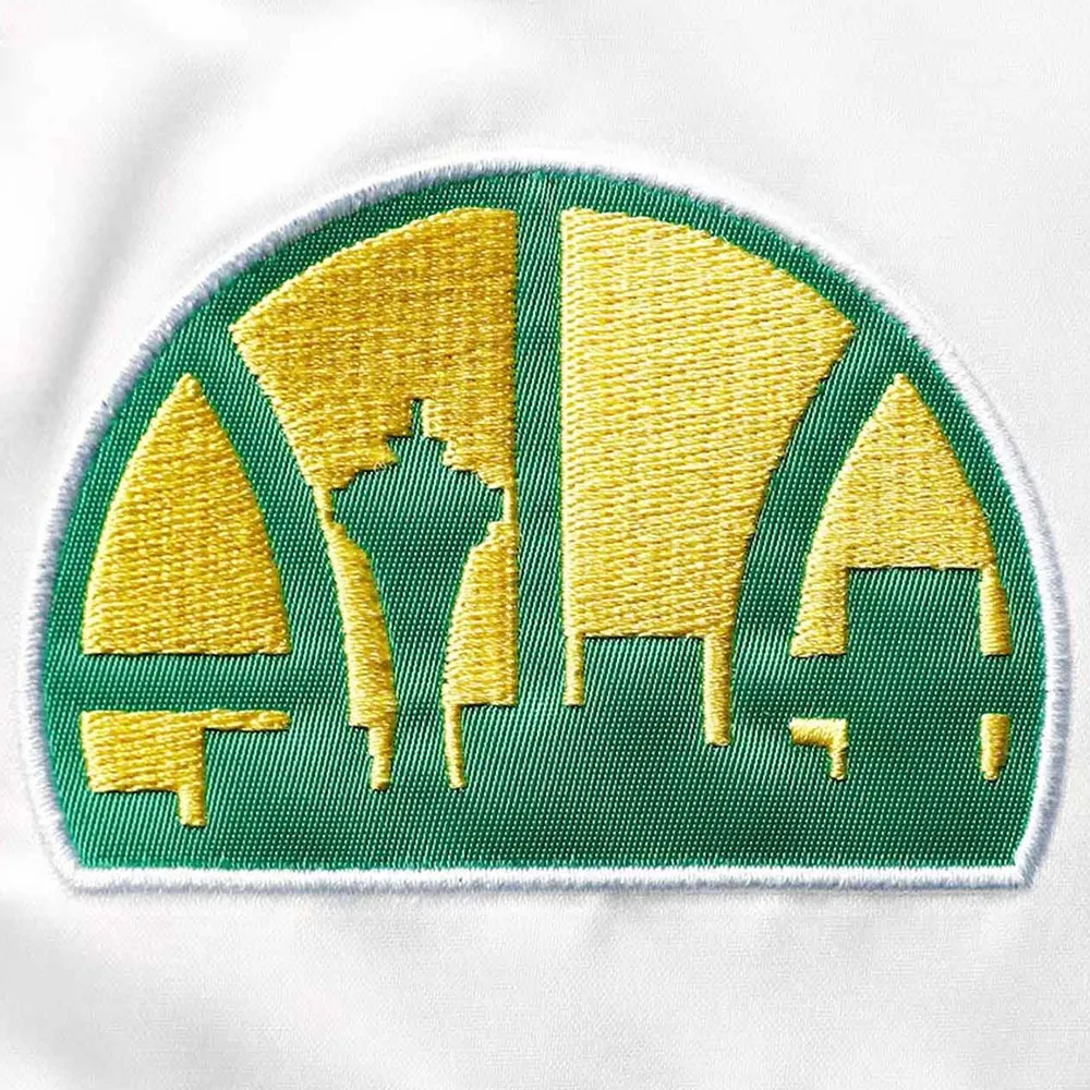 shop now Green Seattle Supersonics Special Script Satin Jacket