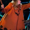 shop now Halloween Nia Vardalos Pumpkin Orange Coat