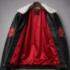 shop now Halloween Shadow Hedgehog Fur Leather Jacket