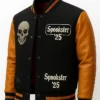 shop now Haunted and Hype Varsity Jacket