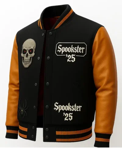shop now Haunted and Hype Varsity Jacket